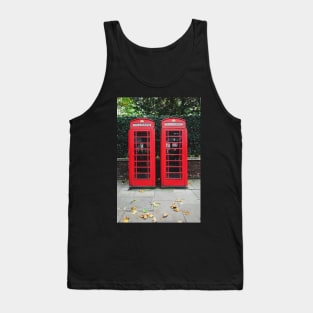 Telephone boxes, London England, UK Tank Top